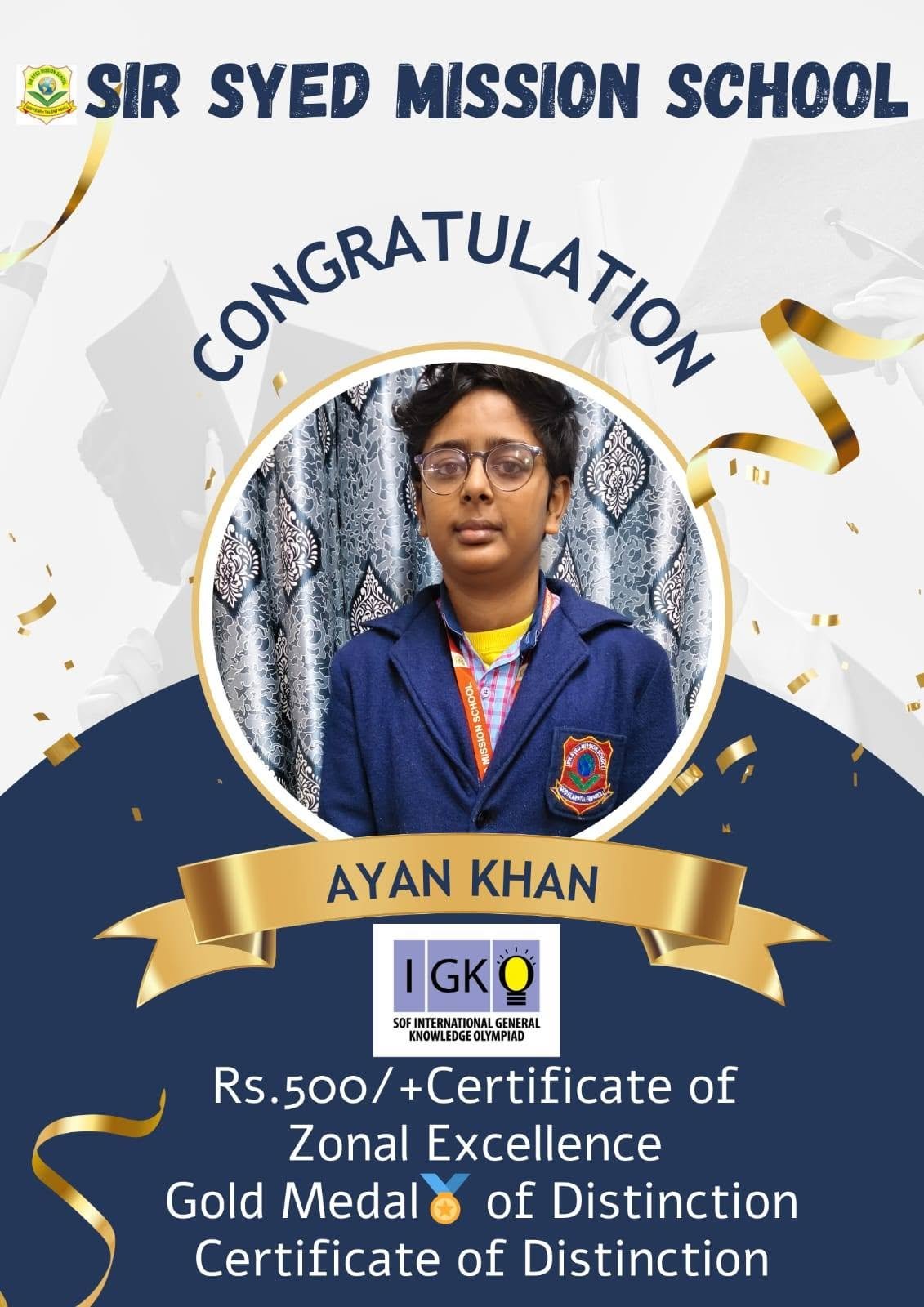 National Olympiad Certificate Distribution